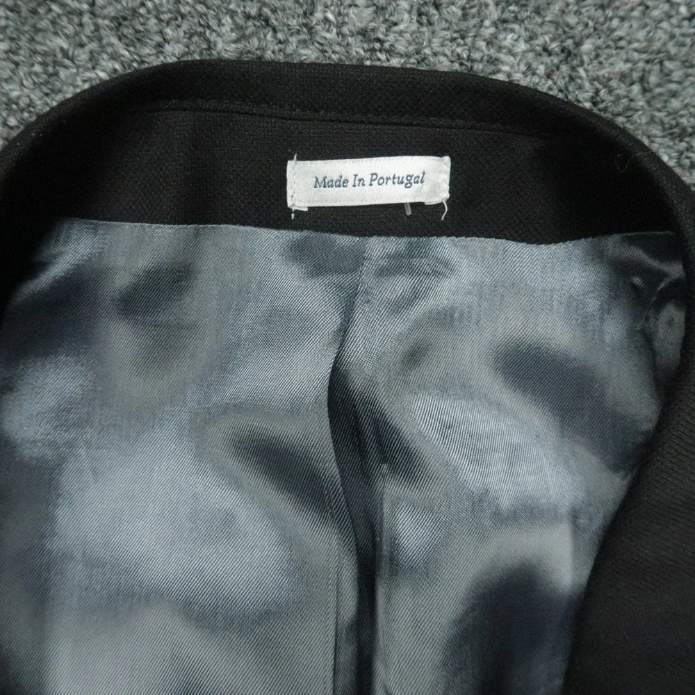 Peter Millar Blazer Men 48T Black Wool Formal Double Vented Sport Coat Jacket *